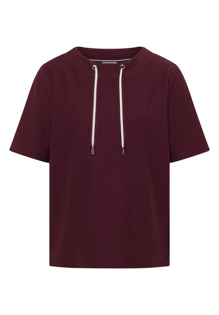T-Shirt mit Rundhals mit Tunnelzug