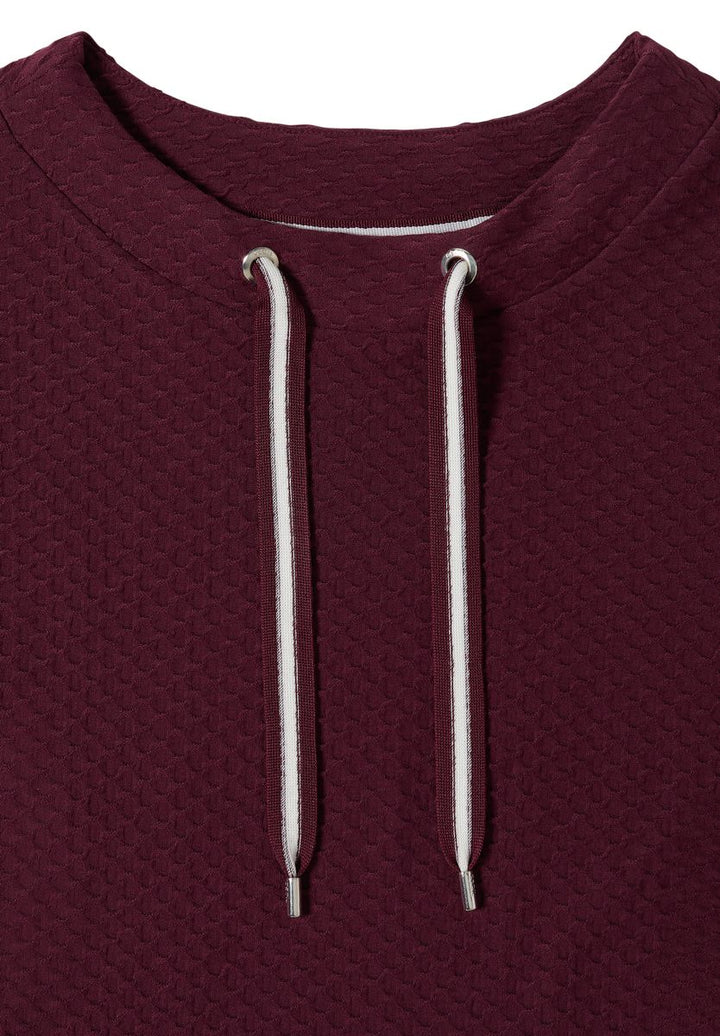 T-Shirt mit Rundhals mit Tunnelzug