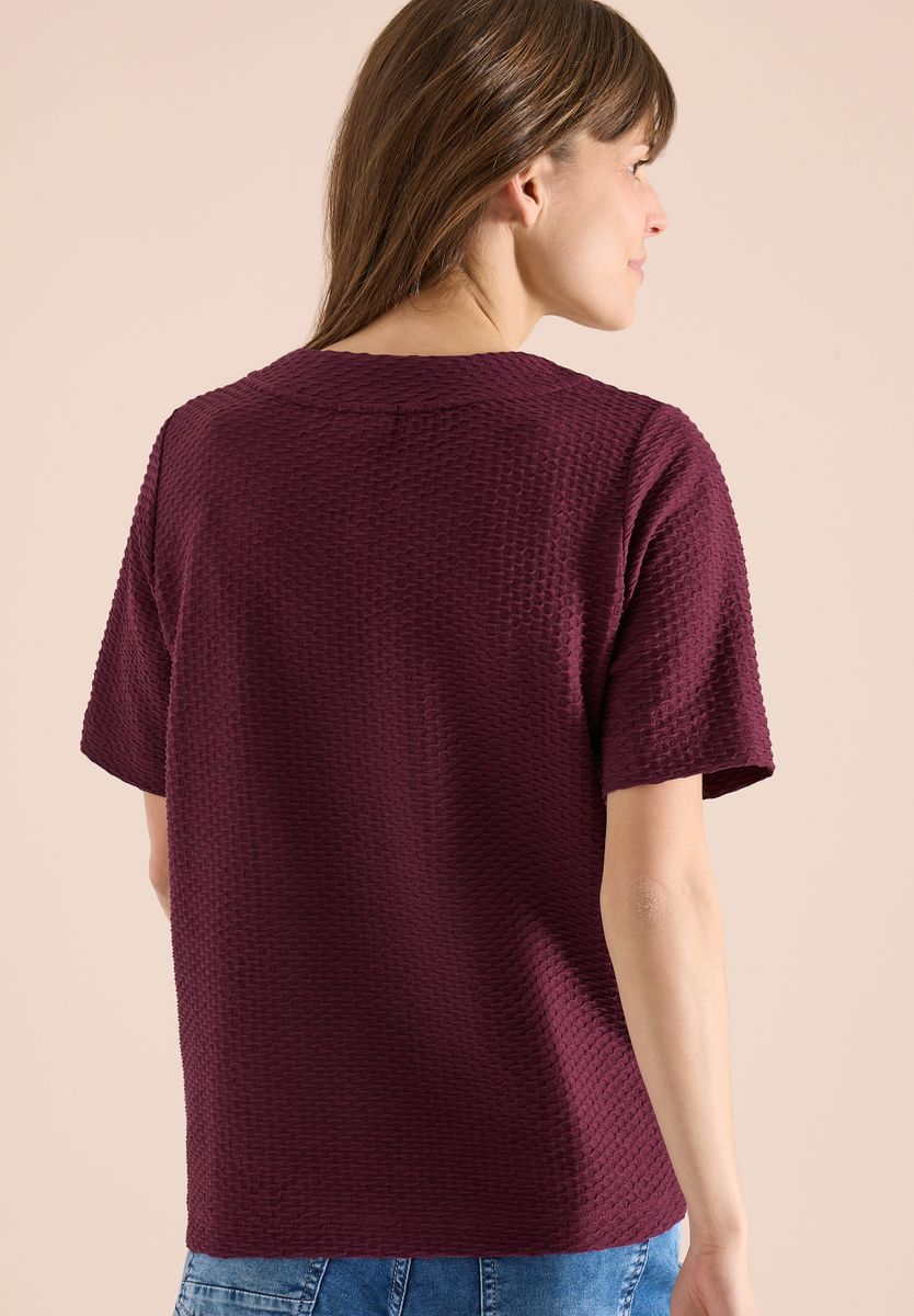 T-Shirt mit Rundhals mit Tunnelzug