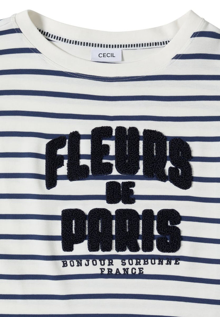 3/4-Arm Shirt mit Wording Artwork