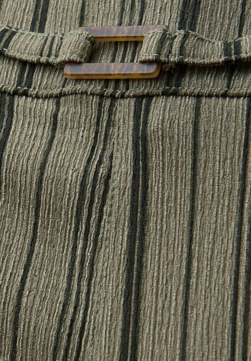 Wide Leg Hose mit Gürteldetail