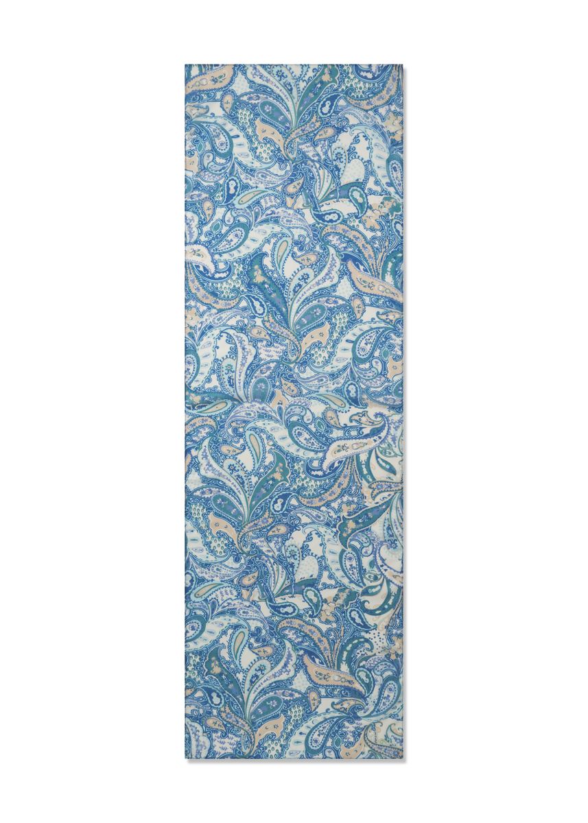 Schal aus recyelter Polyesterware mit gedrucktem Paisleymuster
