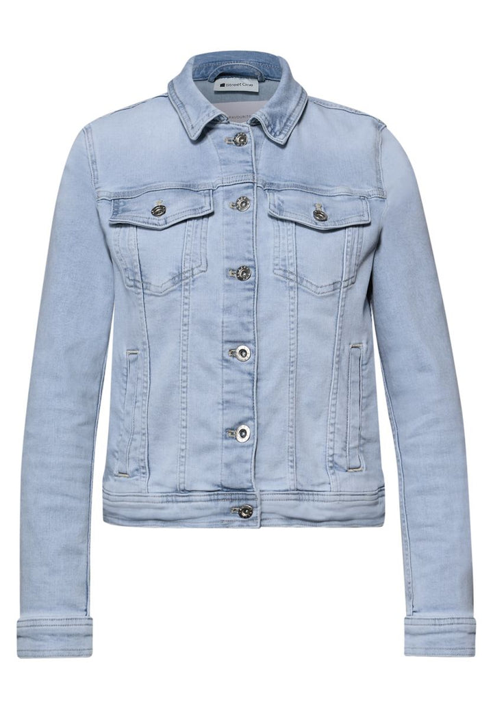 Jeansjacke mit Brusttaschen und Knöpfen