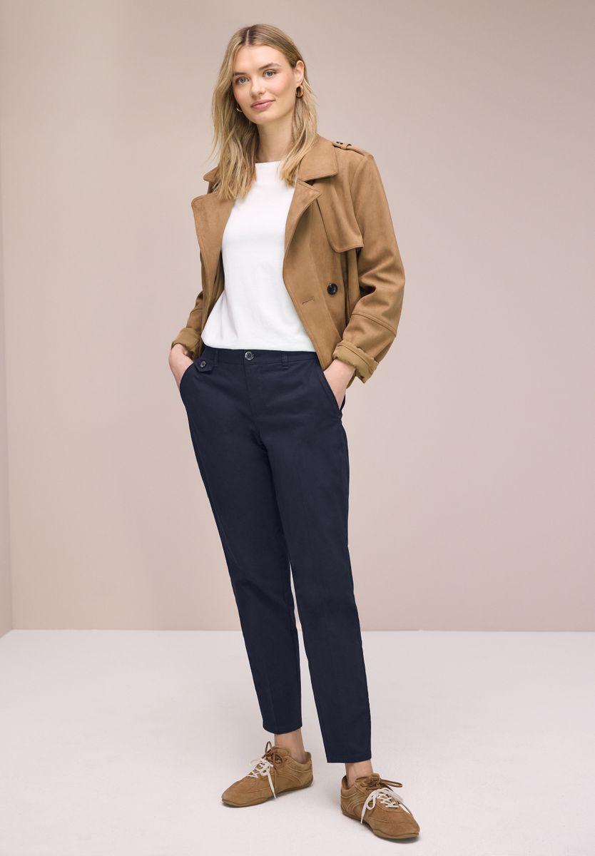 Chino im Casual Fit in softer Qualität