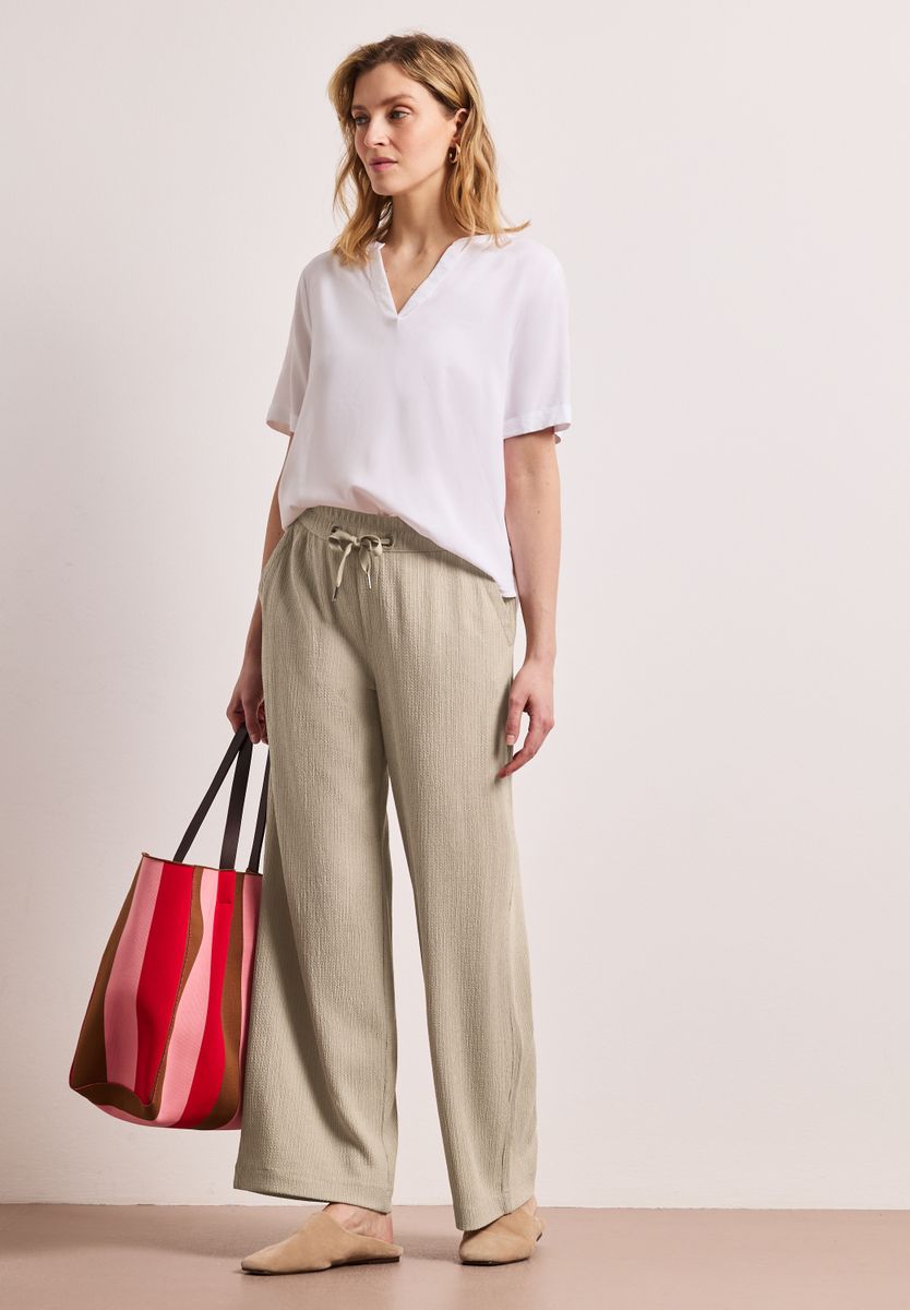 High Waist Wide Leg Hose im Casual Fit