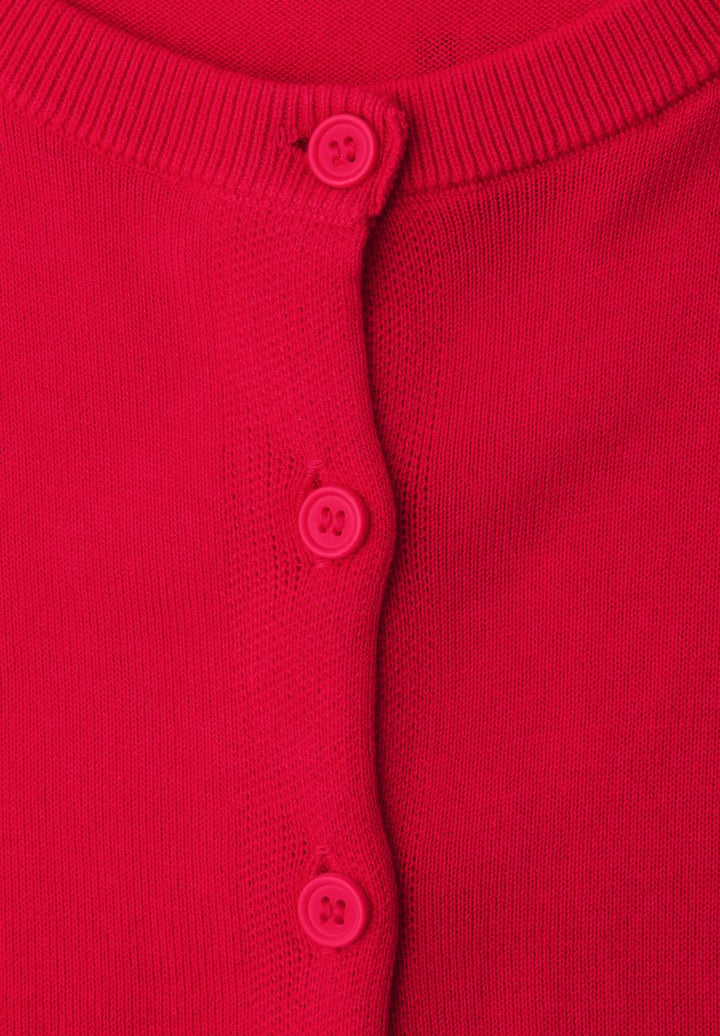 Kurzarm Cardigan mit Rundhals