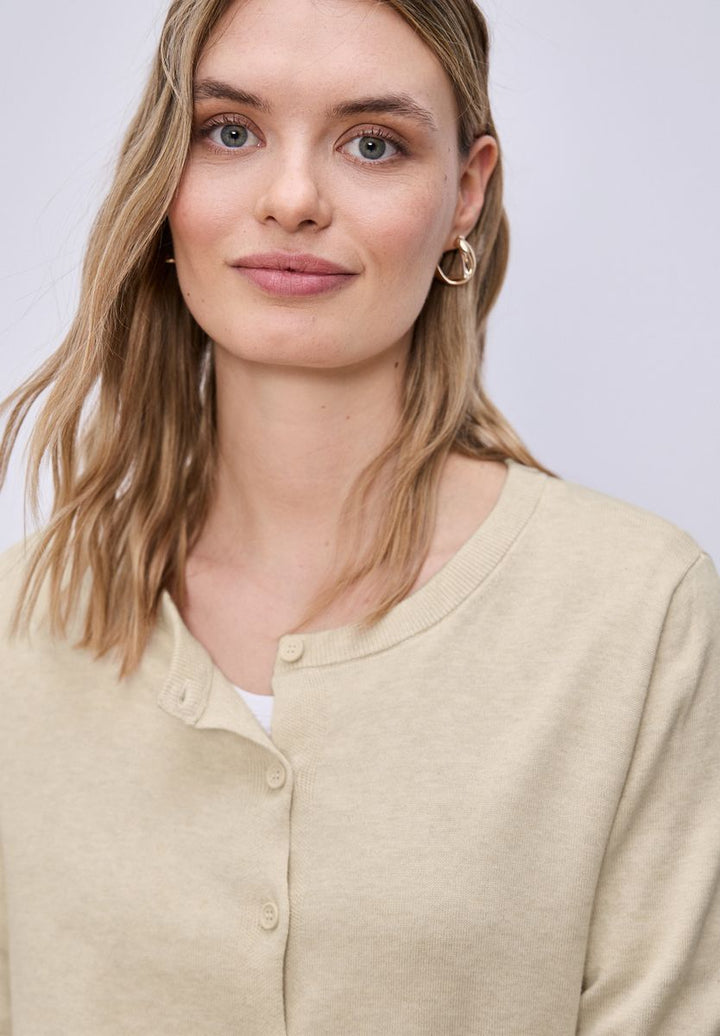 Kurzarm Cardigan mit Rundhals