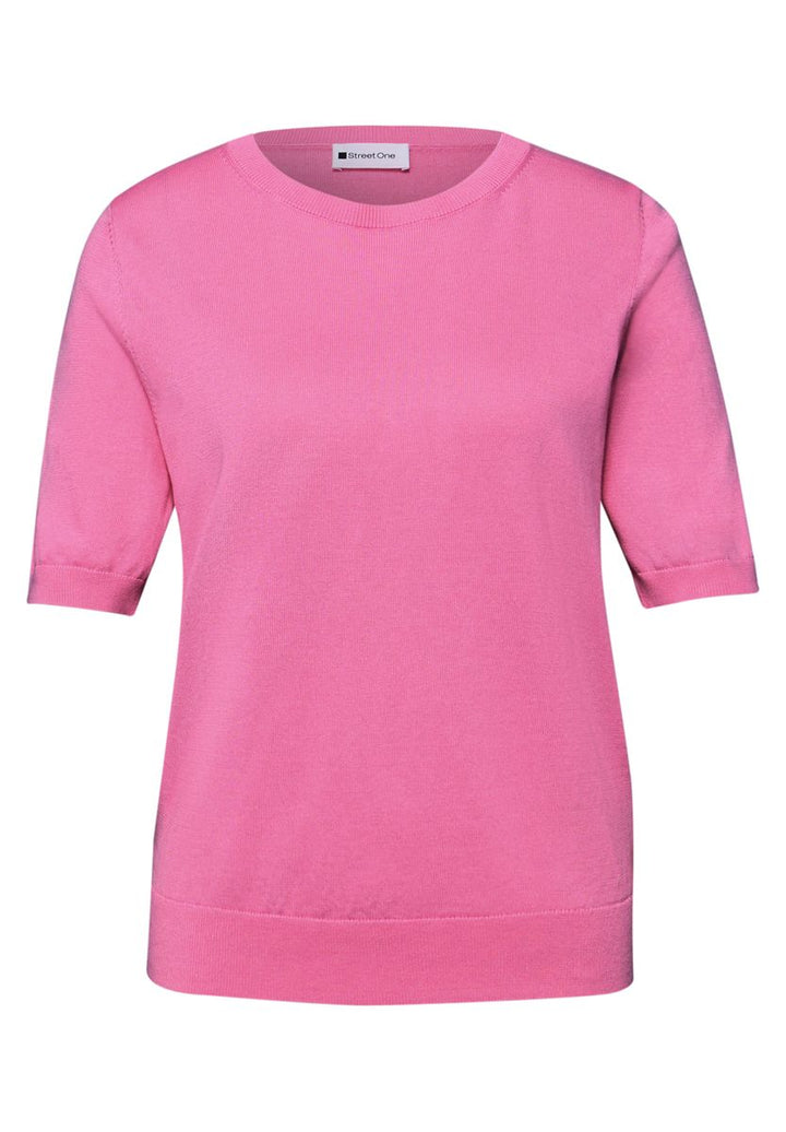 Kurzarm Pullover mit Rundhals
