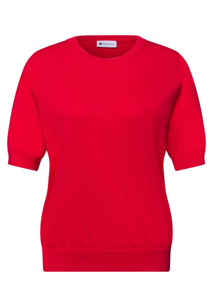 Kurzarm Pullover mit Rundhals