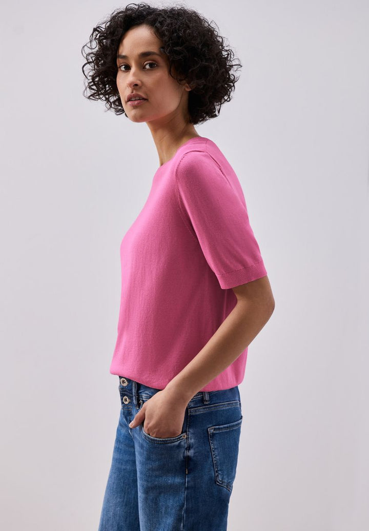 Kurzarm Pullover mit Rundhals