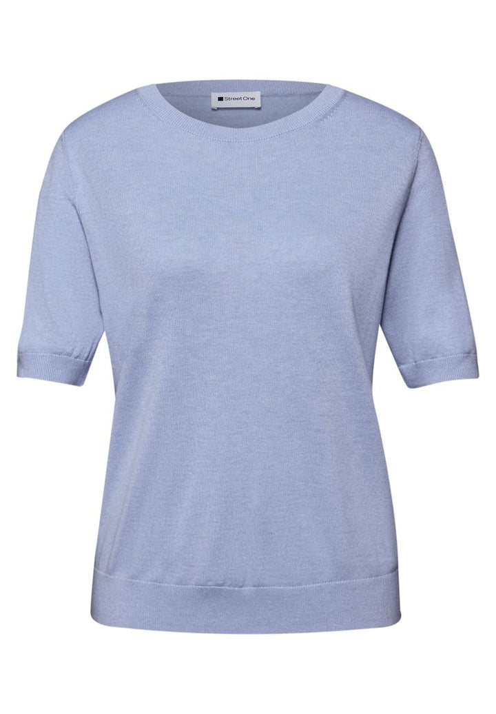 Kurzarm Pullover mit Rundhals