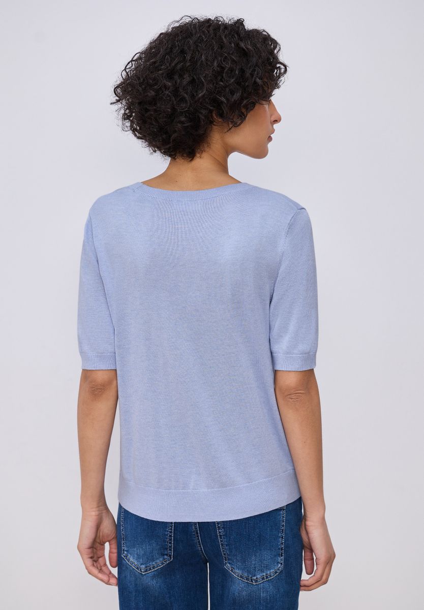 Kurzarm Pullover mit Rundhals