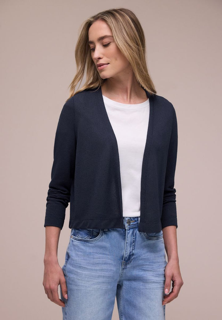 Langarm Jacke in offener Passform