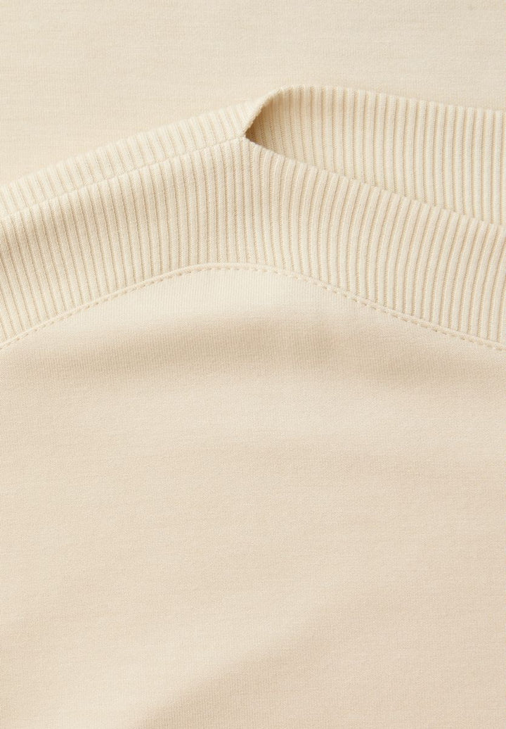 Dropped Shoulder Shirt mit Rippdetail