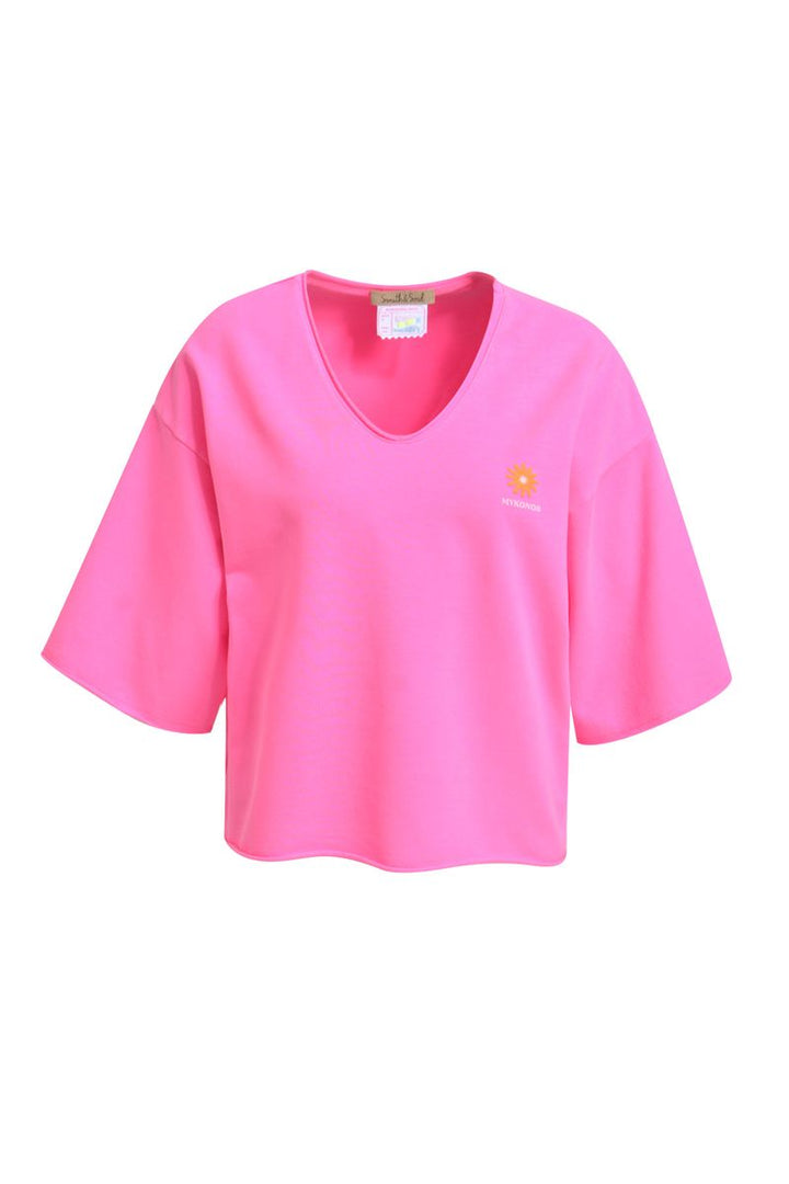 Boxy Cropped Sweatshirt Shortsleeve