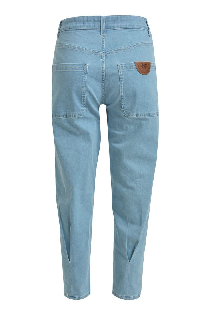 Cropped Denim Pants