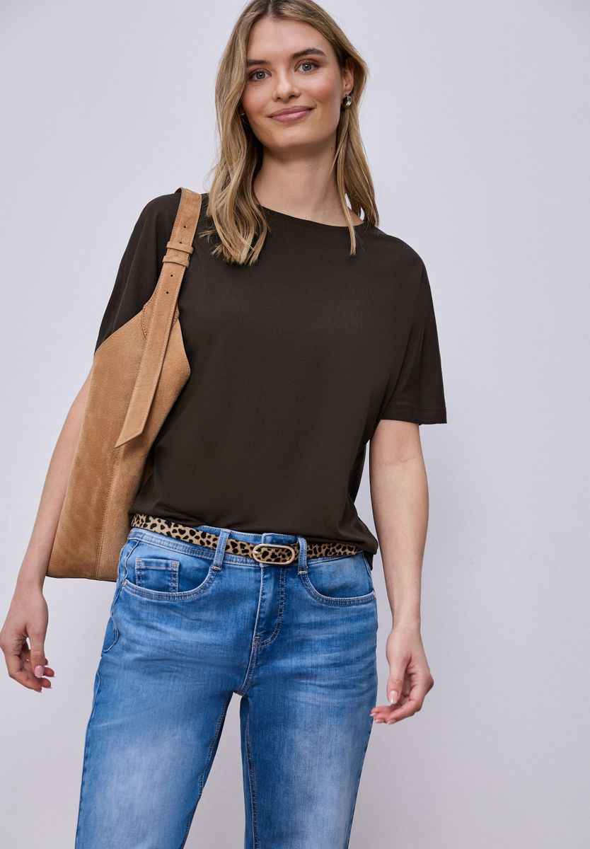 Basic T-Shirt mit Dropped Shoulders