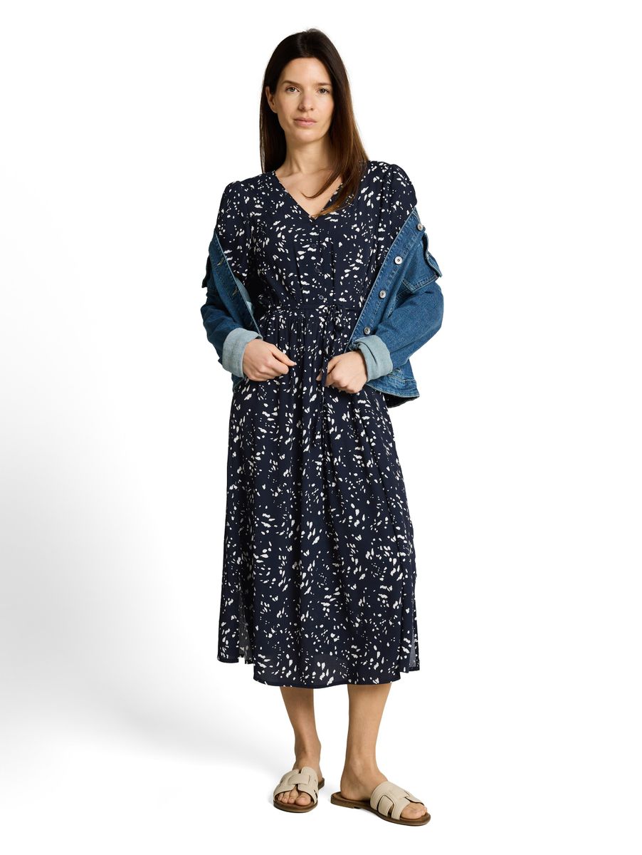 Midi-Kleid mit Muster