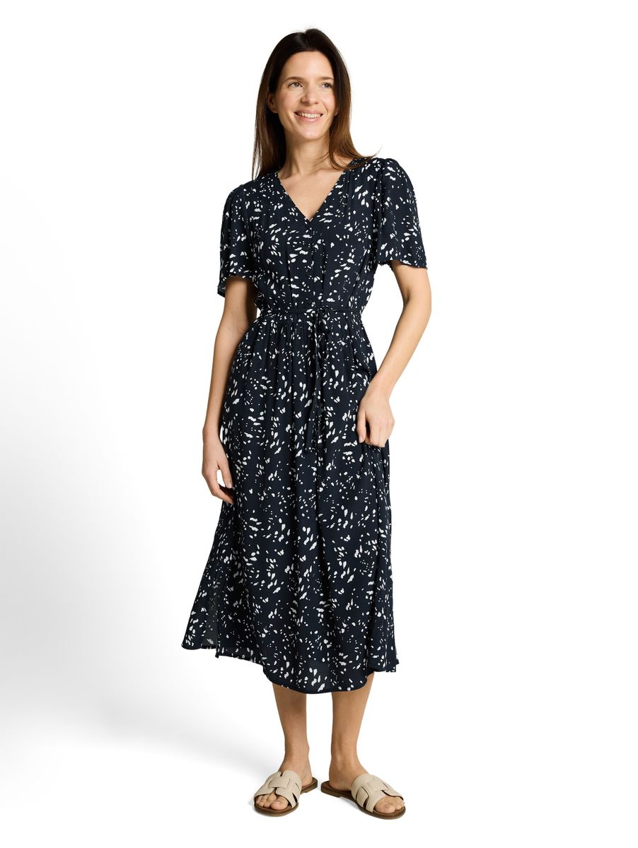 Midi-Kleid mit Muster