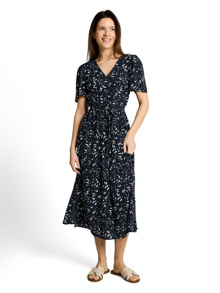 Midi-Kleid mit Muster
