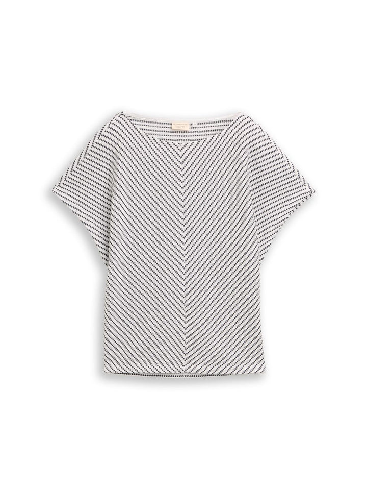Jacquard T-Shirt aus Baumwolle