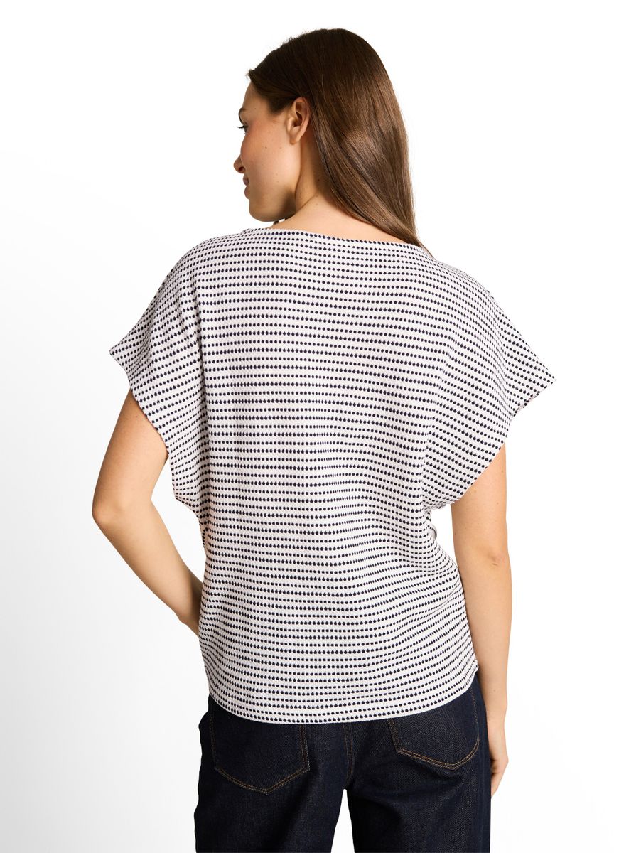 Jacquard T-Shirt aus Baumwolle
