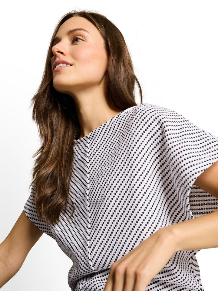 Jacquard T-Shirt aus Baumwolle