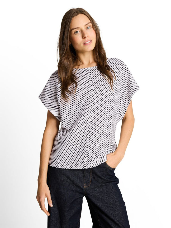 Jacquard T-Shirt aus Baumwolle