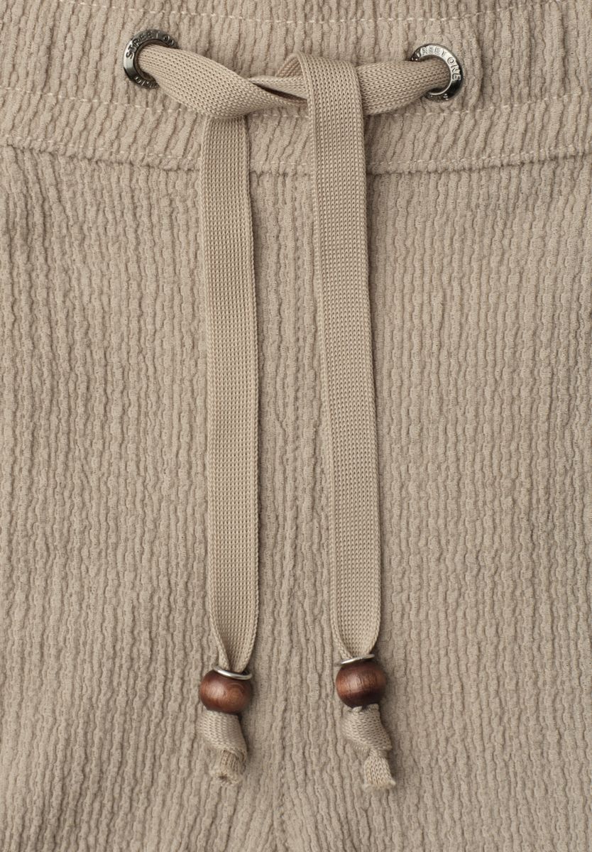 Wide Leg Hose in Crinkle Crash Struktur