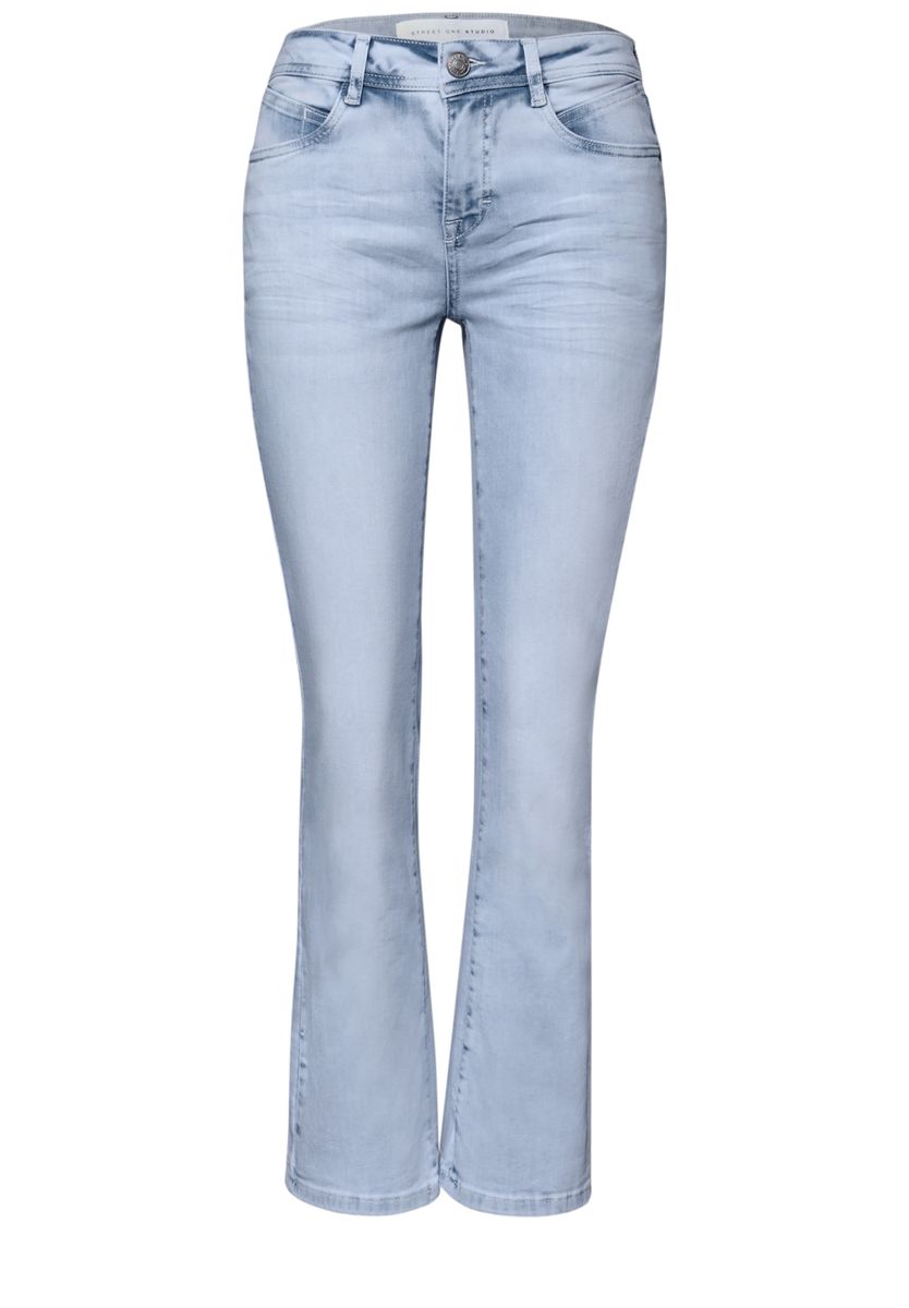 Mid Waist Kick Flare Jeans im Skinny Fit