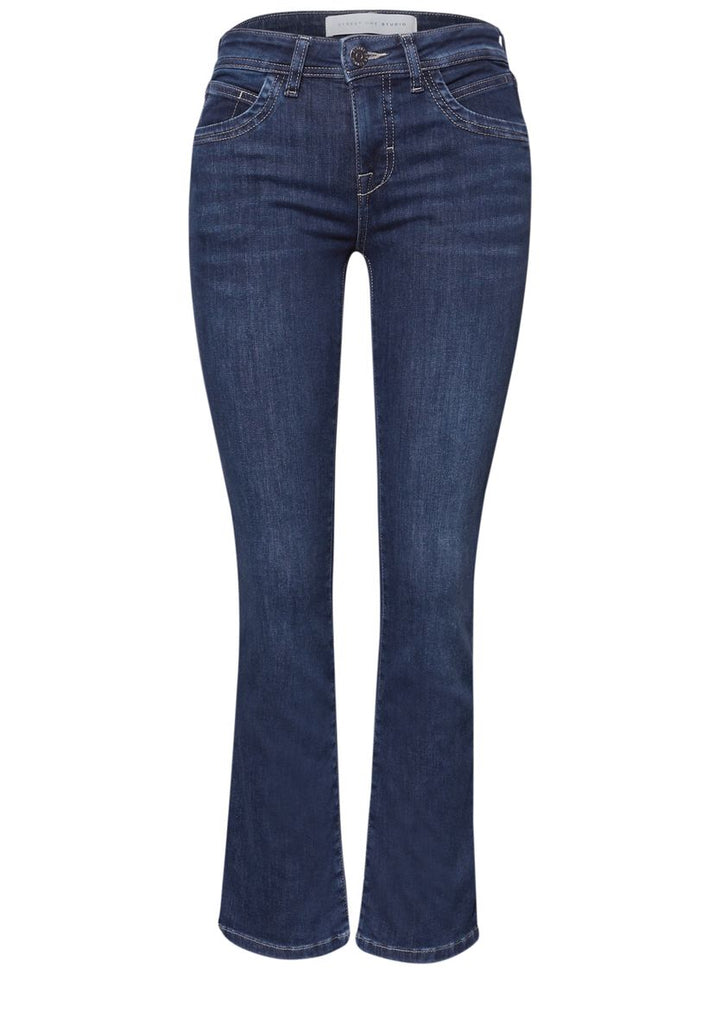 Mid Waist Kick Flare Jeans im Skinny Fit