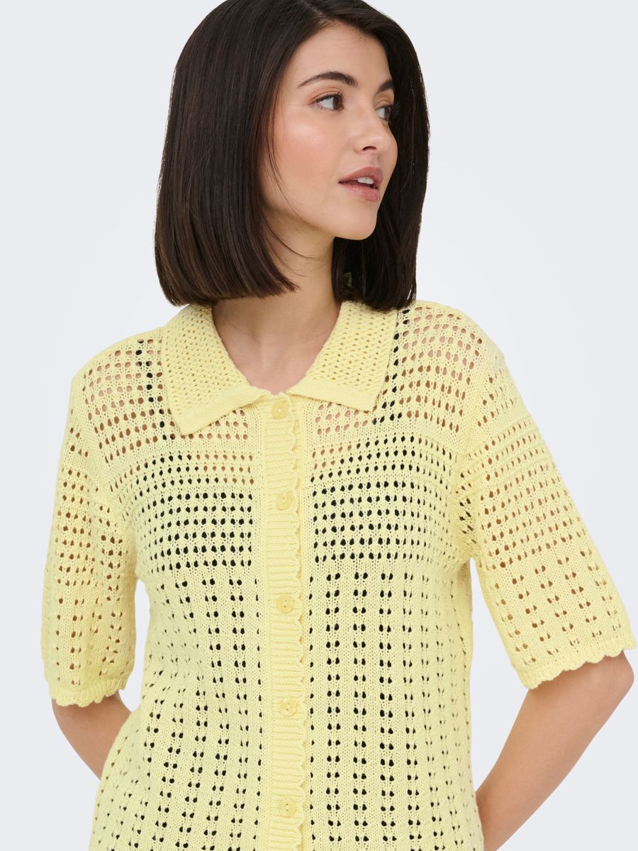 JDYROBIN 2/4 COLLAR CARDIGAN KNT NOOS