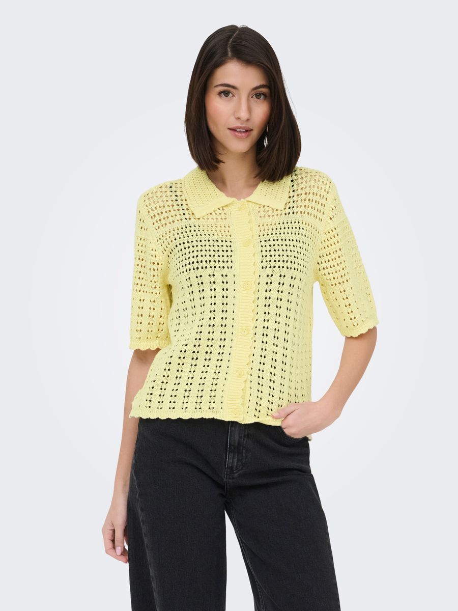 JDYROBIN 2/4 COLLAR CARDIGAN KNT NOOS
