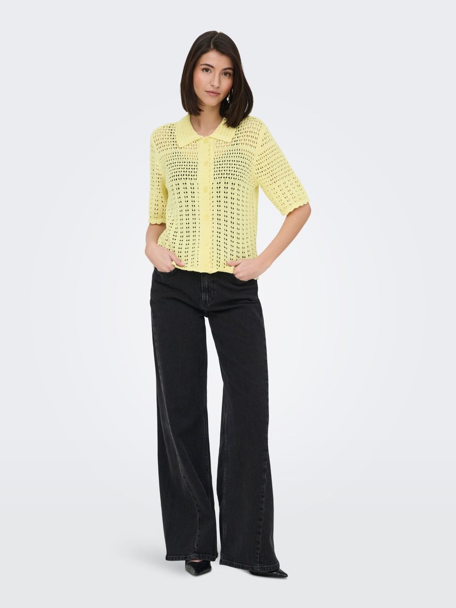 JDYROBIN 2/4 COLLAR CARDIGAN KNT NOOS