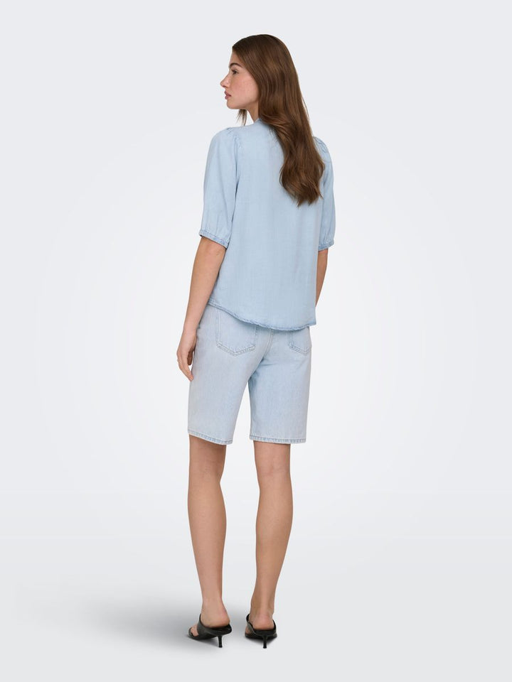 ONLCHARIS LIFE 2/4 FRILL SHIRT WVN CC
