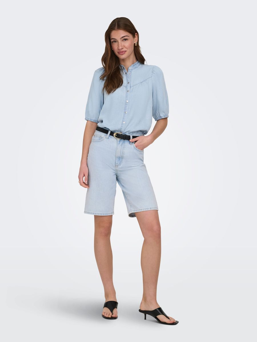 ONLCHARIS LIFE 2/4 FRILL SHIRT WVN CC