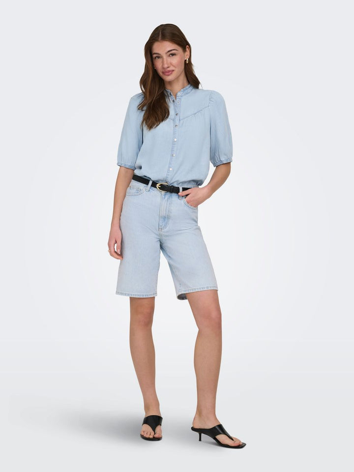 ONLCHARIS LIFE 2/4 FRILL SHIRT WVN CC