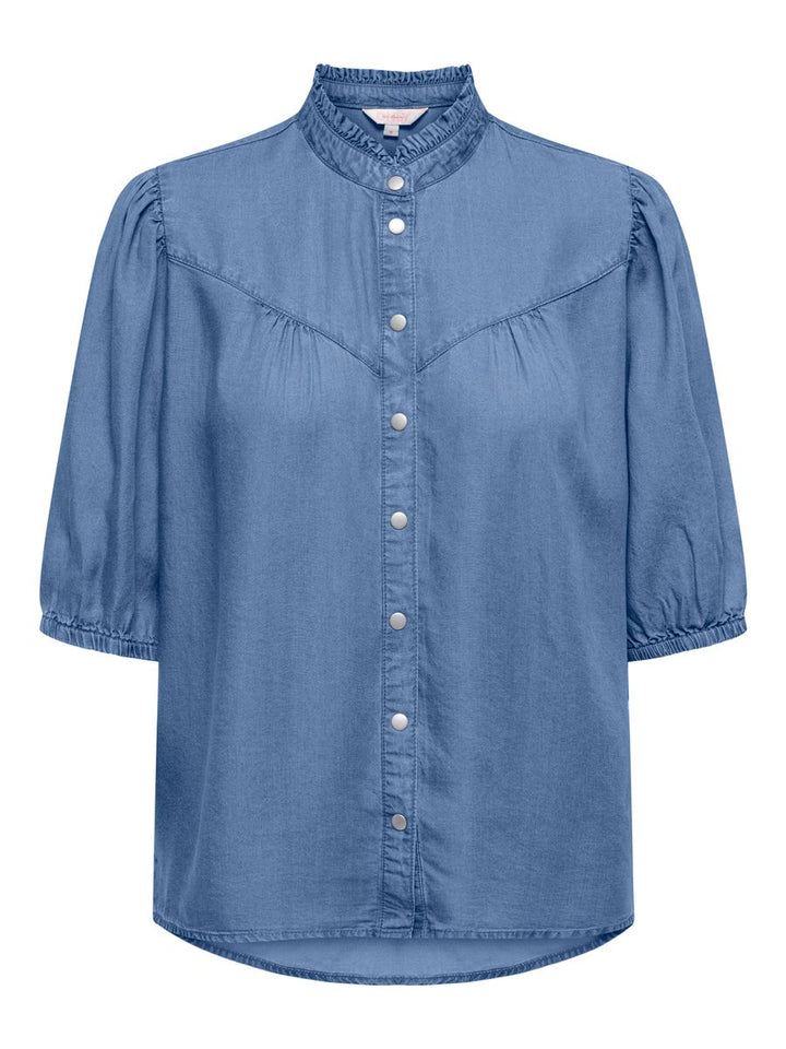 ONLCHARIS LIFE 2/4 FRILL SHIRT WVN CC