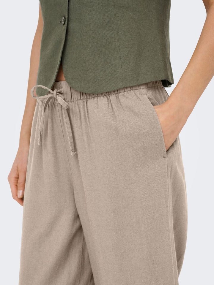 ONLGOA MW LIN BL PULL-UP CULOTTE CC PNT