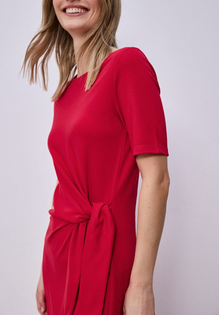 Midi-Kleid mit Knotendetail