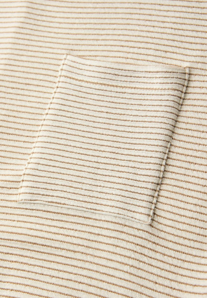 Kurzarmshirt mit Strukturstreifen