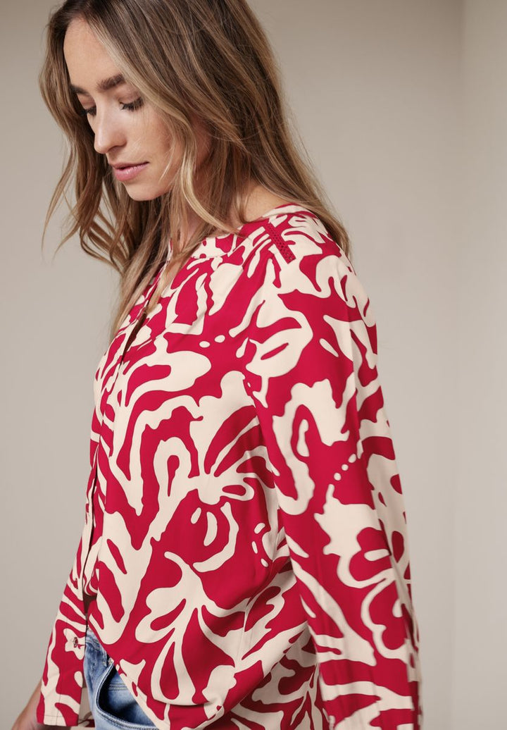 3/4-Arm Bluse mit Tapedetails