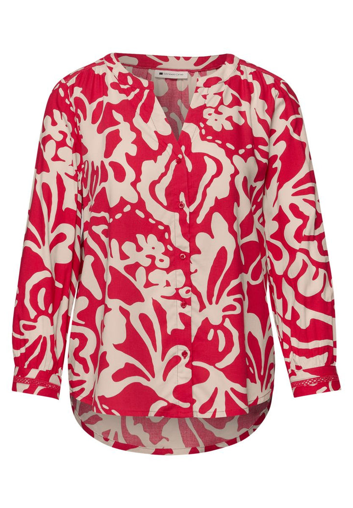 3/4-Arm Bluse mit Tapedetails