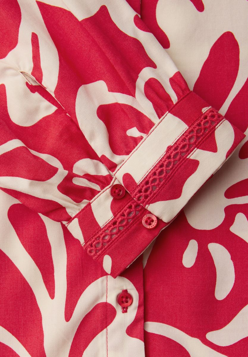 3/4-Arm Bluse mit Tapedetails