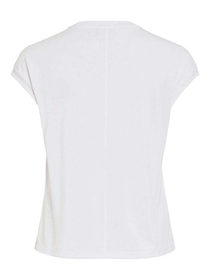 VIMODALA C/S O-NECK DETAIL TOP - NOOS