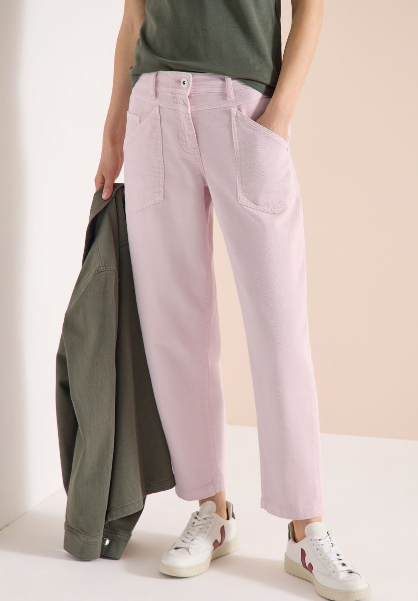 High Waist Barrel Leg Jeans im Loose Fit