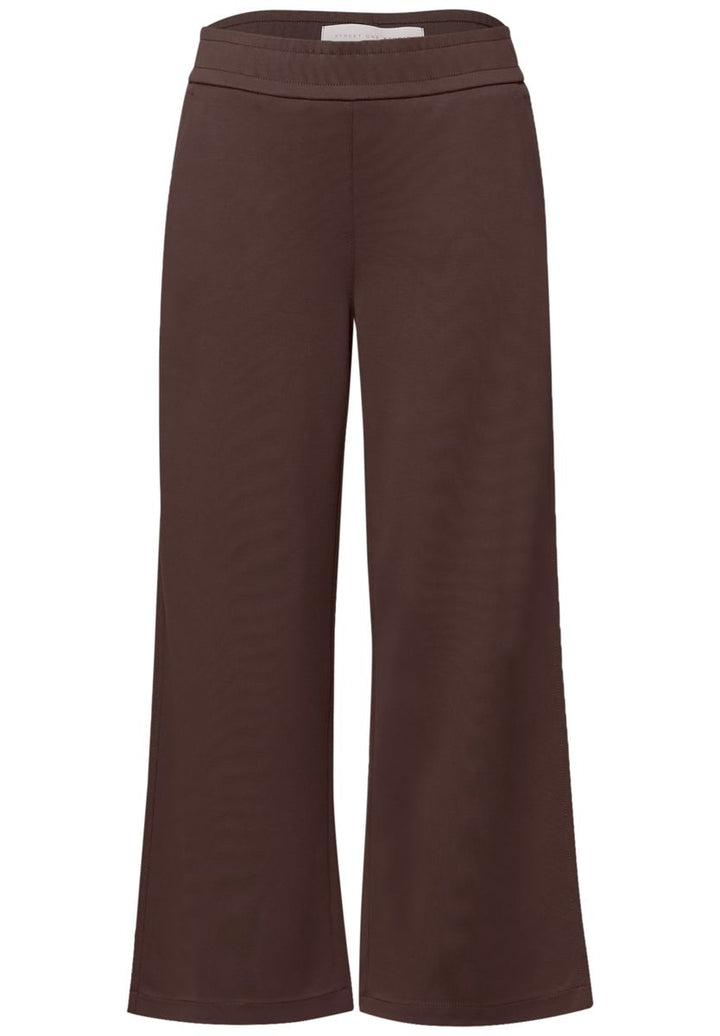 Mid Waist Wide Leg Hose im Casual Fit