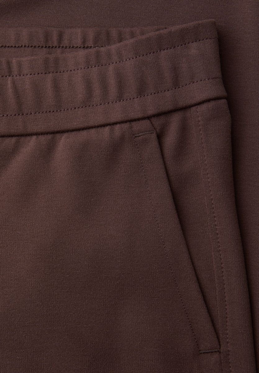 Mid Waist Wide Leg Hose im Casual Fit
