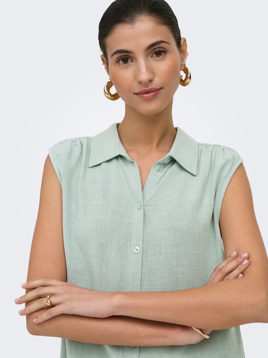 ONLSIESTA S/L LINEN BL SHIRT PNT NOOS