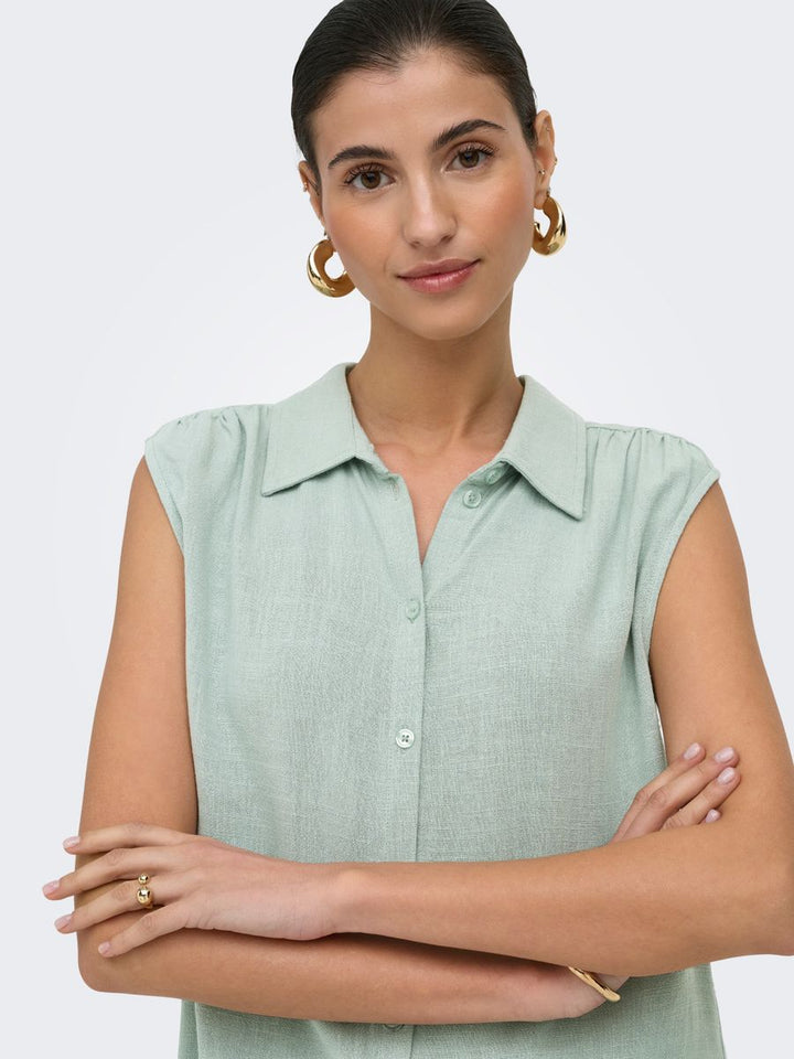ONLSIESTA S/L LINEN BL SHIRT PNT NOOS